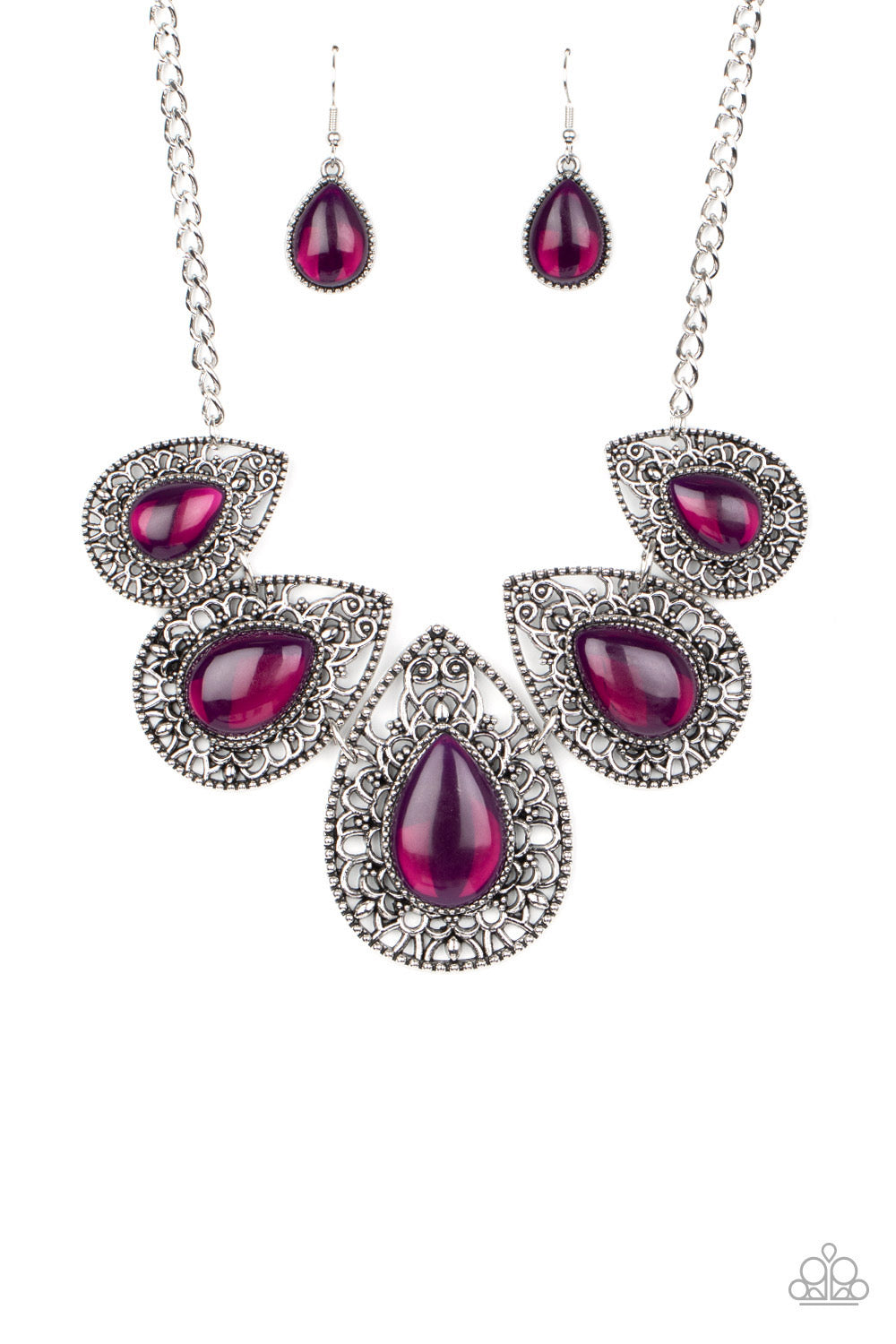 Opal Auras-Purple Necklace