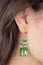 All Ice on Me - Green Earrings