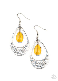 Dew you feel me? Yellow Earrings