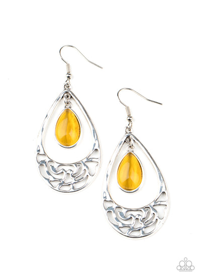 Dew you feel me? Yellow Earrings