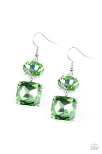 All Ice on Me - Green Earrings