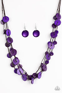 Bermuda Beach House - Purple Necklace