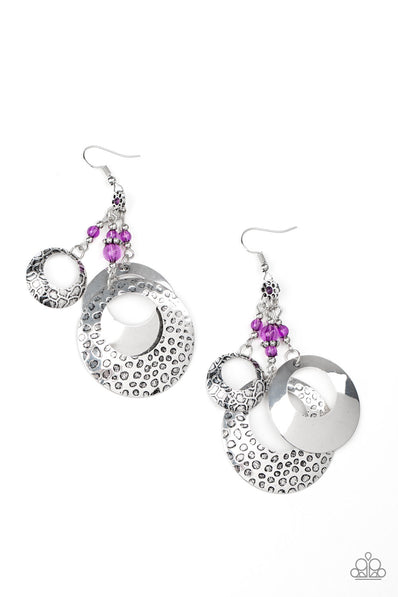 Wanderlust Garden Purple Earrings