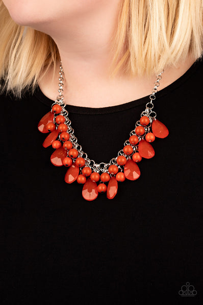 Endless Effervescence Orange Necklace