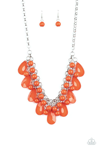 Endless Effervescence Orange Necklace