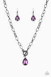 So Sorority - Purple Toggle Necklace