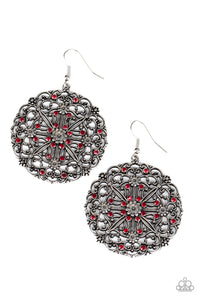 Oh MANDALA - Red Earrings