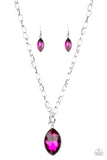 Unlimited Sparkle - Pink Toggle Necklace