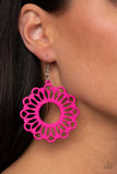 Dominican Daisy Pink Earring