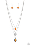 Tide Drifter - Orange Necklace