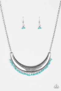 Fringe Out - Blue Necklace