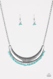 Fringe Out - Blue Necklace