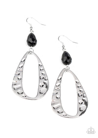 Enhanced Elegance Black Earring