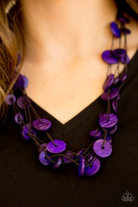 Bermuda Beach House - Purple Necklace