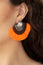 Fan the Flamboyance  - Orange Earrings