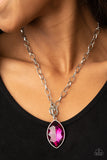 Unlimited Sparkle - Pink Toggle Necklace